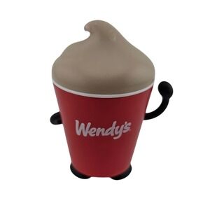 Wendy's Frosty Drink Cup Figurine Kawaii Cute Character Toy‎ Accessory